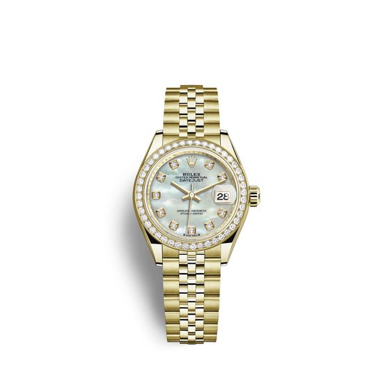 Rolex Replica Watch Lady-Datejust 28, 18kt Yellow Gold and diamonds, 279138RBR-0016