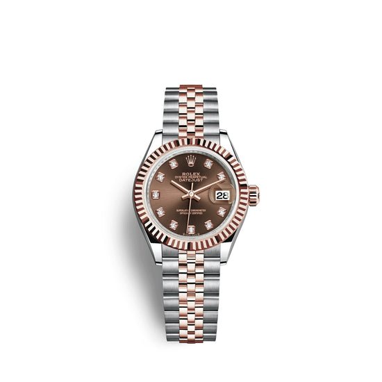 Rolex Replica Watch Lady-Datejust 28, Oystersteel and 18k Everose Gold, 279171-0011