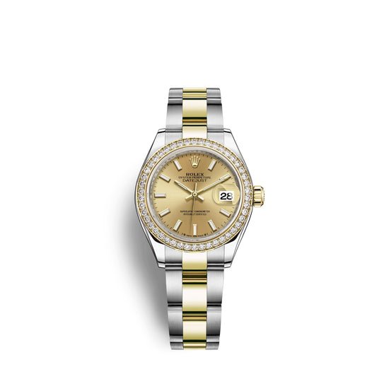Rolex Replica Watch Lady-Datejust 28, Oystersteel and 18k Yellow Gold, 279383RBR-0002