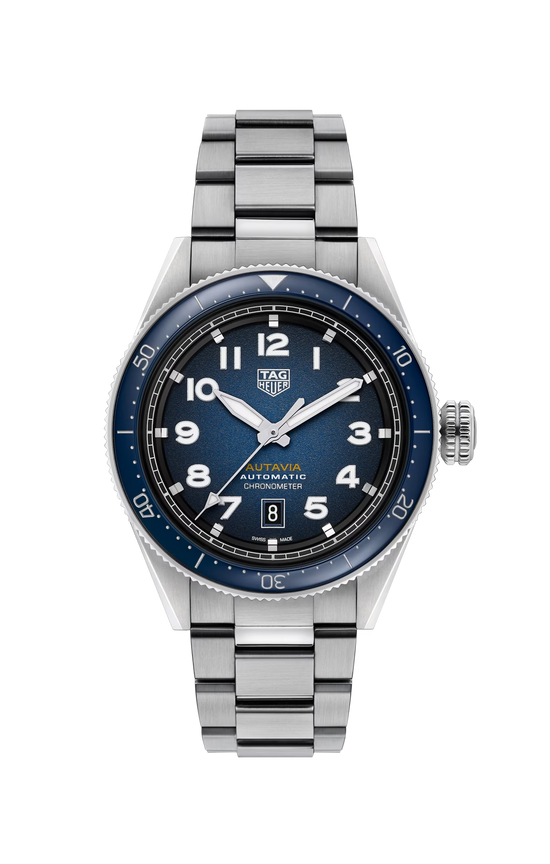 TAG Heuer Autavia Calibre 5 Chronometer, 42 mm, Stainless Steel, WBE5116.EB0173