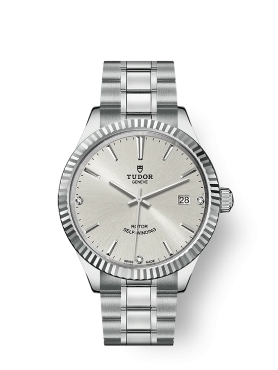 Tudor Replica Watch Style, Stainless Steel and Diamond-set, 38mm, M12510-0007