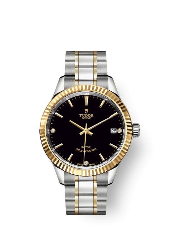 Tudor Replica Watch Style, Stainless Steel and Yellow Gold with Diamond-set, 34mm, M12313-0011
