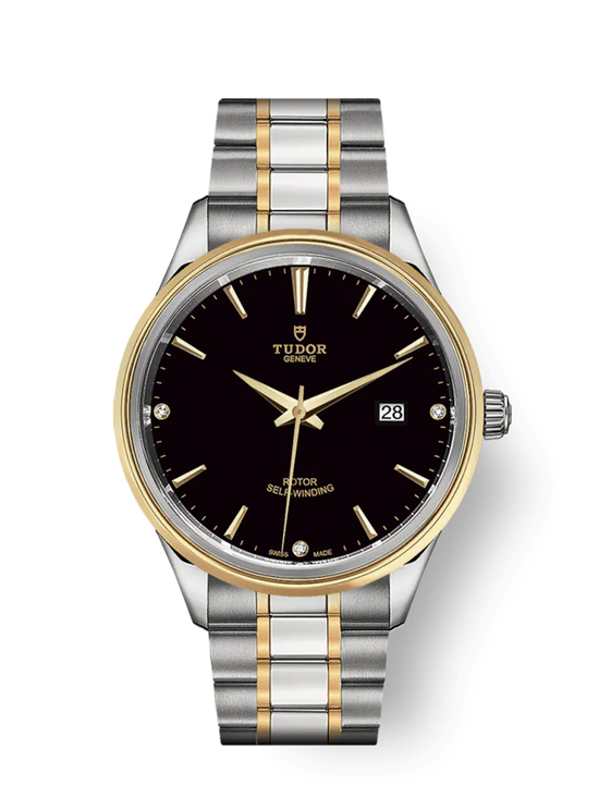 Tudor Replica Watch Style, Stainless Steel and Yellow Gold with Diamond-set, 41mm, M12703-0006