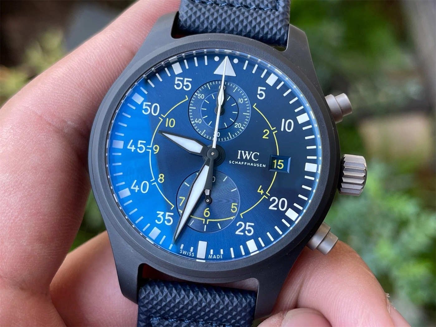 ZF Factory IWC Pilot Replica IW389008 – Blue Angels Ceramic Chronograph